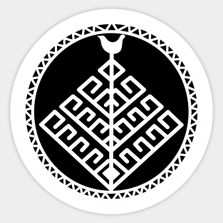 Yggdrasil, the Sacred Ash Tree (White) Sticker